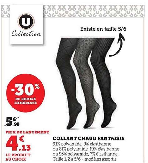 Promo Collant Chaud Fantaisie Chez Hyper U Icatalogue Fr