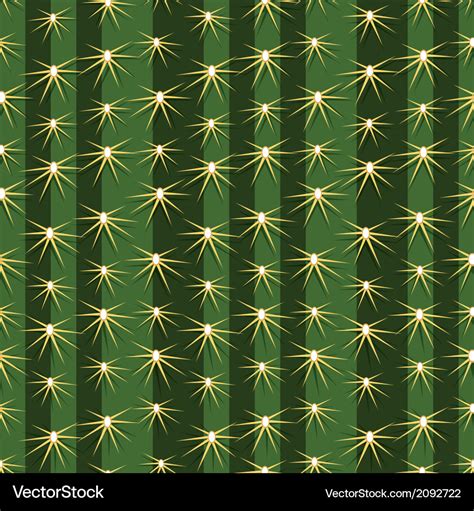 Cactus Cacti Plant Texture Seamless Pattern Vector Image