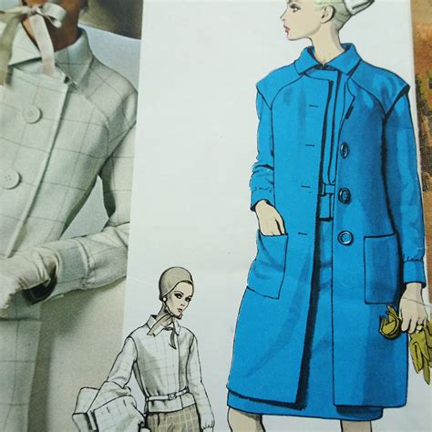 S Forquet Mod Coat Pc Dress Pattern Vogue Couturier Design