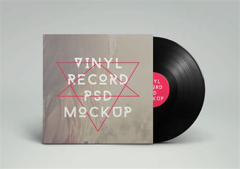 Vinyl Record PSD MockUp | GraphicBurger