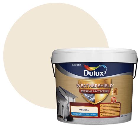 Dulux Weathershield Extreme Protection Magnolia L Farba Do Elewacji