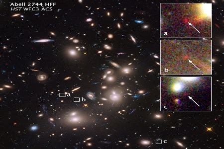 Nasas Hubble Finds Extremely Distant Galaxy Through Cosmic Magnifying