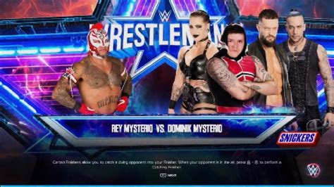 Wwe 2k23 Rey Mysterio Vs Dominik Mysterio Wrestlemania 39 Match Ps5 Youtube