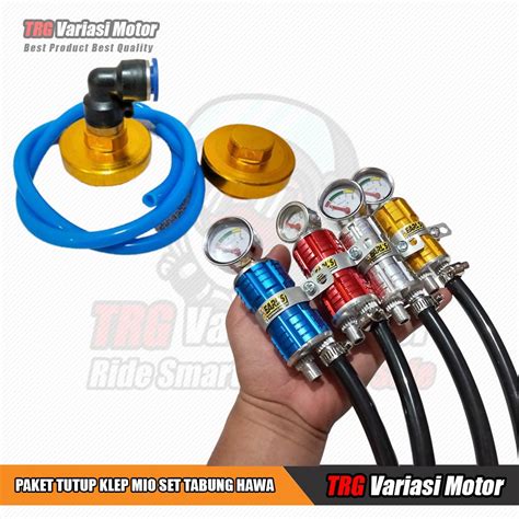 Jual Tutup Klep Mio Racing Selang Tabung Hawa Racing Cnc Set Indikator