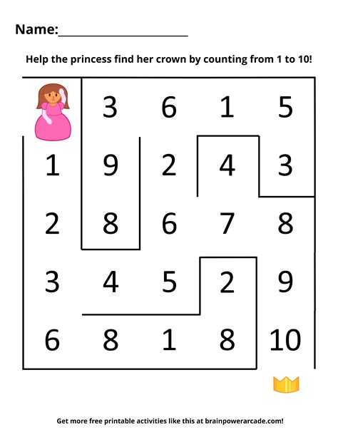 Counting Mazes Brainpower Arcade