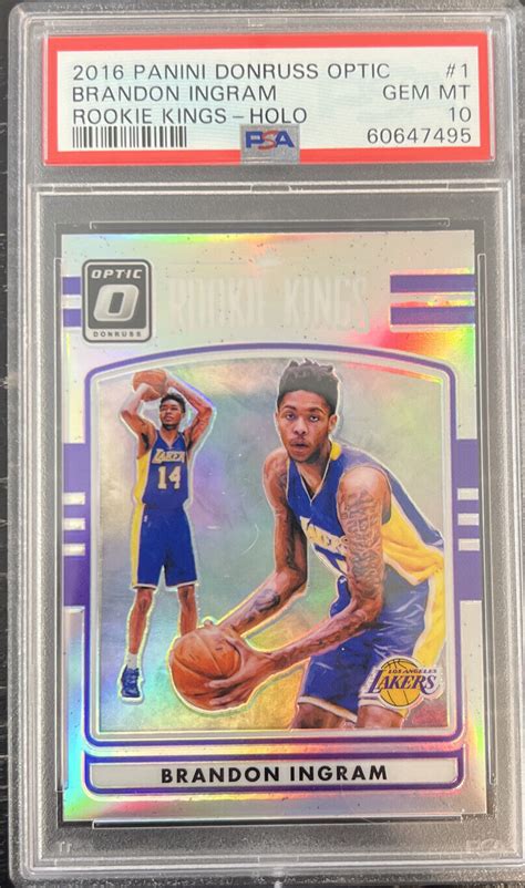 2016 17 Panini Donruss Optic Kings Holo Silver Prizm Brandon Ingram 1