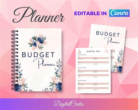 Budget Planner Bundle Canva Template 65 Pages Budget Planner Editable