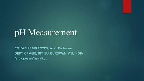 Ph Measurement Ppt