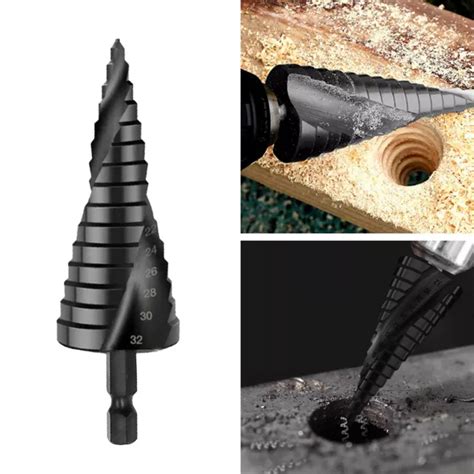 Step Hss Cobalt Step Drills Nitrogen Spiral For Metal Cone Drill Bit