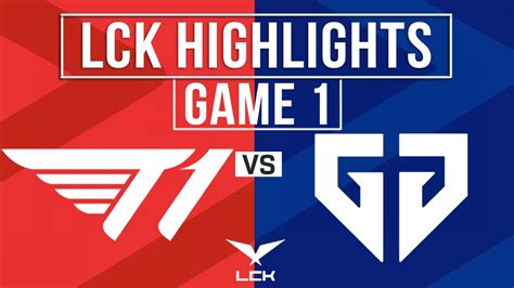 T1 Vs Gen Highlights Game 1 Lck 2024 Summer T1 Vs Geng Youtube