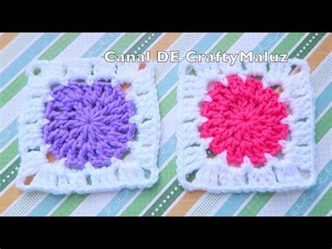 CROCHET TUTORIAL Crochet Granny square super fácil paso a paso cuadro