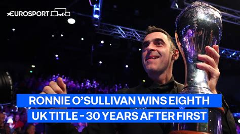 Ronnie OSullivan Wins Eighth UK Championship Snooker Title 30 Years