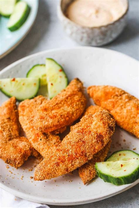 Crispy Air Fryer Chicken Tenders Little Sunny Kitchen