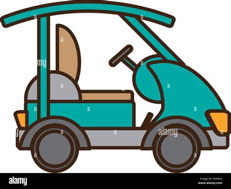 Golf Cart Isolated Icon Stock Vector Image And Art Alamy