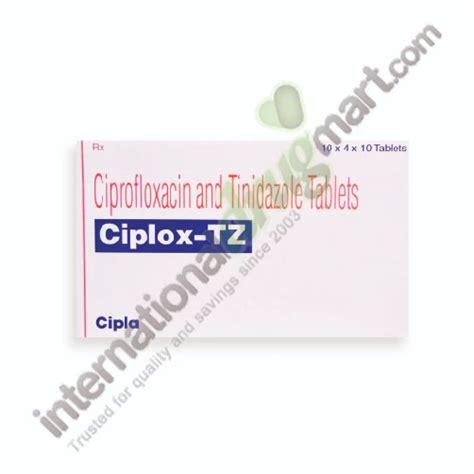 Buy CiprofloxacinTinidazole 500mg 600mg Tablets Online IDM