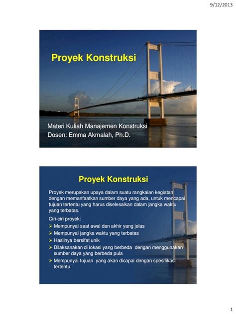 Pdf Tahapan Proyek Konstruksi Dokumen Tips