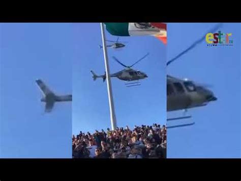 Helic Ptero De Sedena Destruye Bandera En Cdmx Youtube