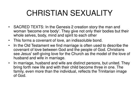 Ppt Christianity Premarital Sex Extra Marital Relationships And Adultery Powerpoint