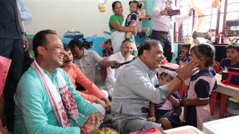 Hon Ble Cm Assam Inaugurates Model Anganwadi Centre Remotely From