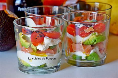 Verrine avocat Petit Plaisir saumon fumé et tomate La cuisine de