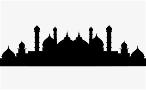 Material silhouette png images islamic mosque silhouette vector ...