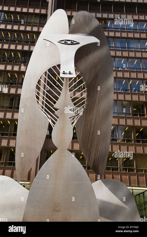 Illinois Chicago Untitled Picasso Sculpture In Daley Plaza Iconic