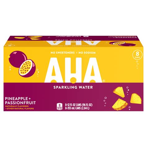 Save on AHA Pineapple + Passionfruit Sparkling Water - 8 pk Order ...