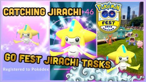 Catching Mythical Jirachi In Pokemon Go Go Fest Tasks And Walk Through