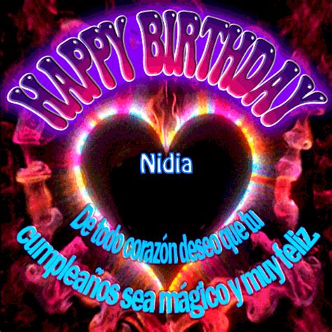 Feliz Cumpleaños IX Nidia Tarjetas Online