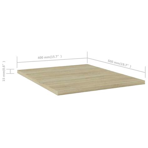 Panneau De Biblioth Que 4pcs Ch Ne Sonoma 40x50x1 5cm Agglom R EBay