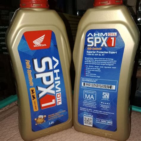 Jual Oli Mesin Honda Original AHM Oil SPX 1 1200mL 1 2 Liter CB150R