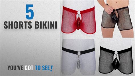 Top Shorts Bikini Iwemek Sexy Mens Wet Look Erotic Lingerie