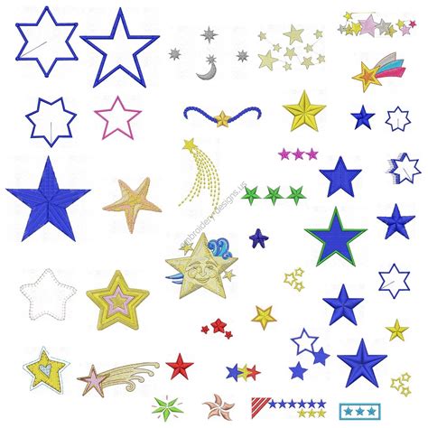 Star Embroidery Design Design Talk