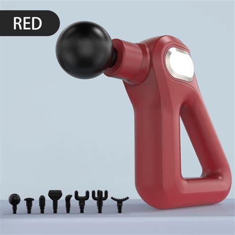 Rouge Pistolet Lectrique Relaxant Pour Les Muscles Outil De Massage