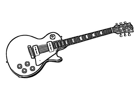 Guitarra Para Colorear