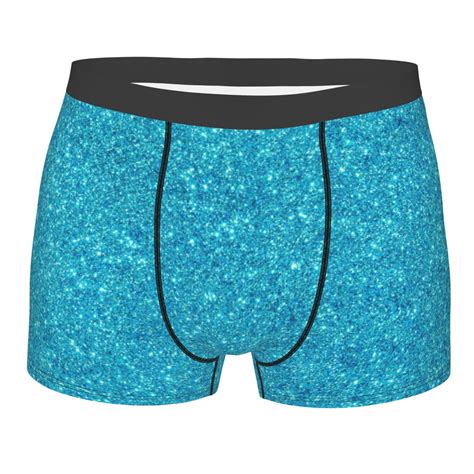 Lukts Blue Glitter Men S Underwear Covered Waistband Boxer Briefs