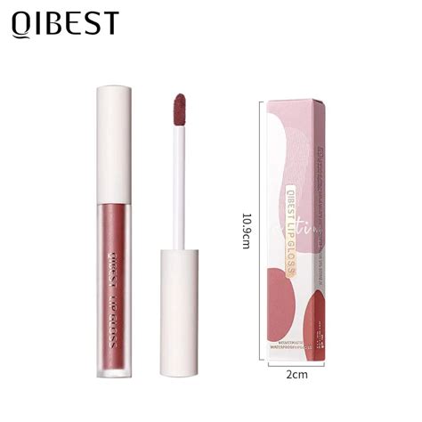 QIBEST Waterproof Liquid Lipstick Lips Makeup Lip Gloss Long Lasting 8 ...