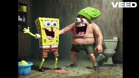 Spongebob Enjoy Being Used As Loofah Youtube