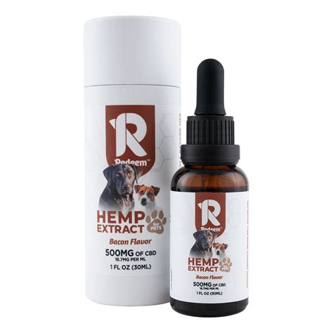 Pet Cbd Oil Bacon 500mg Redeem Therapeutics