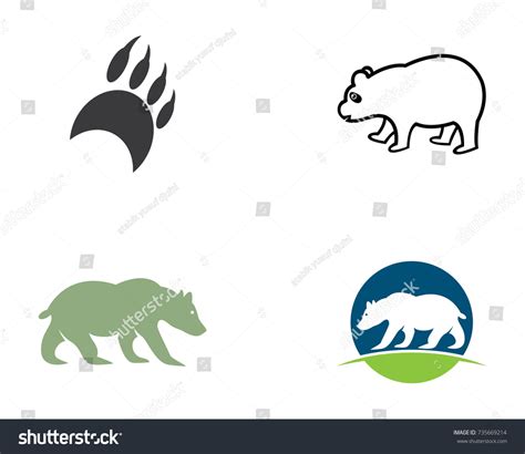 Bear Logo Template Stock Vector (Royalty Free) 735669214 | Shutterstock