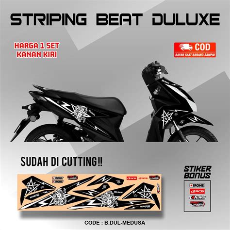 Jual STRIPING BEAT NEW DULUXE MEDUSA STRIPING BEAT STREET STIKER