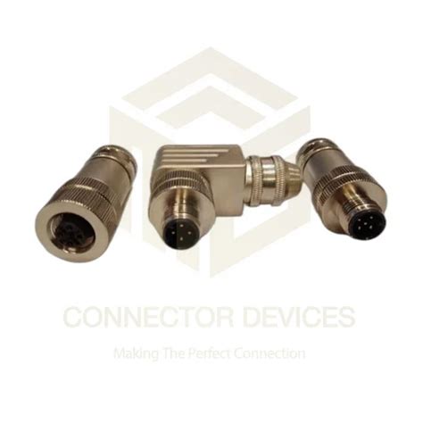 M12 Sensor Connectors Full Metal A Coded Electrical Connectors Application Industrial At Best