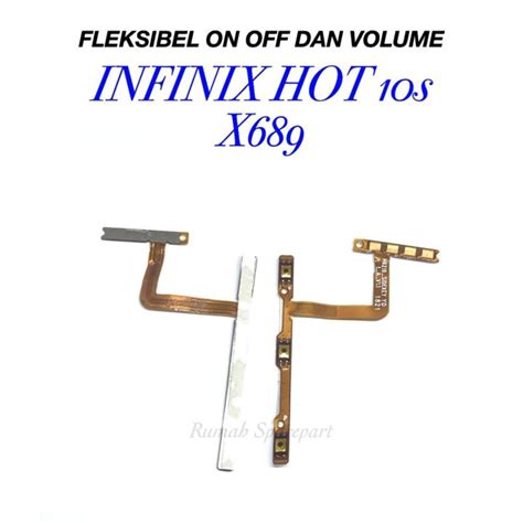 FLEKSIBEL ON OFF INFINIX HOT 10S X689 TOMBOL DAYA ON OFF VOLUME