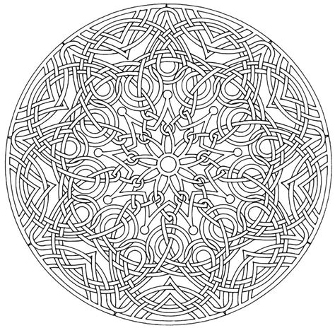 Coloriage Mandala Difficile 3 télécharger et imprimer gratuit sur