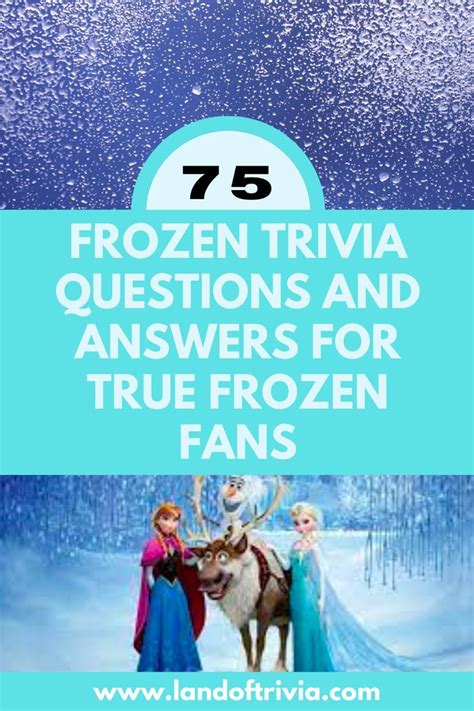 Disney Frozen Trivia Trivia Questions And Answers 20 Questions Movie