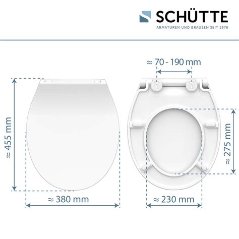 Sch Tte Duroplast Wc Sitz Slim White Mit Absenkautomatik Und