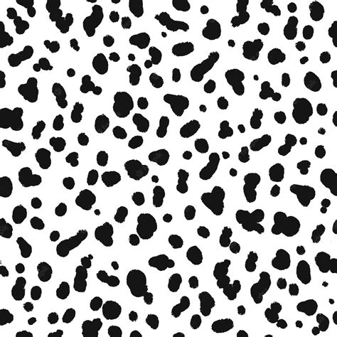 Premium Vector Dalmatian Coloration Seamless Pattern Black Abstract