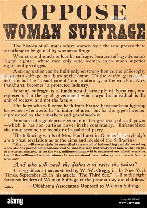 Anti Womens Suffrage Posters