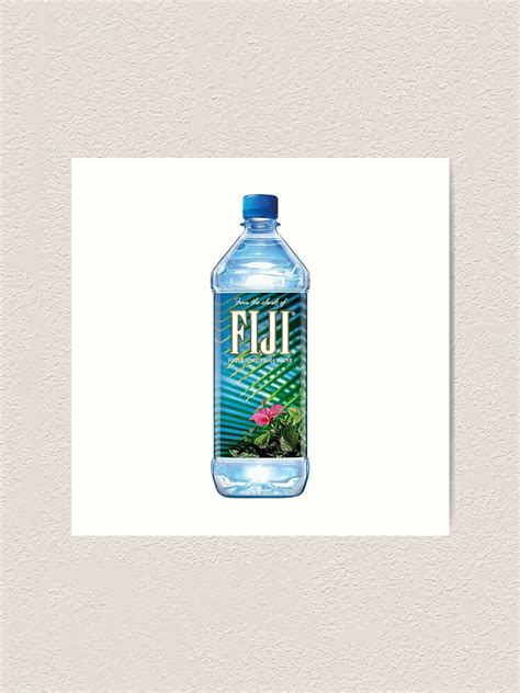 "FIJI WATER BOTTLE" Art Print for Sale by dishess | Redbubble