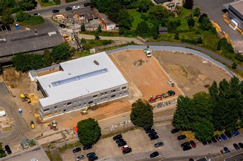 Witten Von Oben Baustelle Zum Neubau Einer Neuen Bushalle Auf Dem